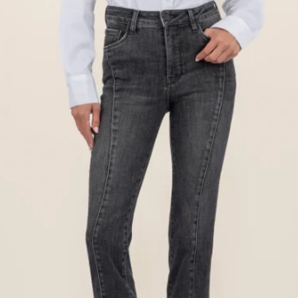 Kut from the Kloth Denim - Kut From The Kloth - Reese High Rise Fab Ab Ankle Straight Leg, Size 10